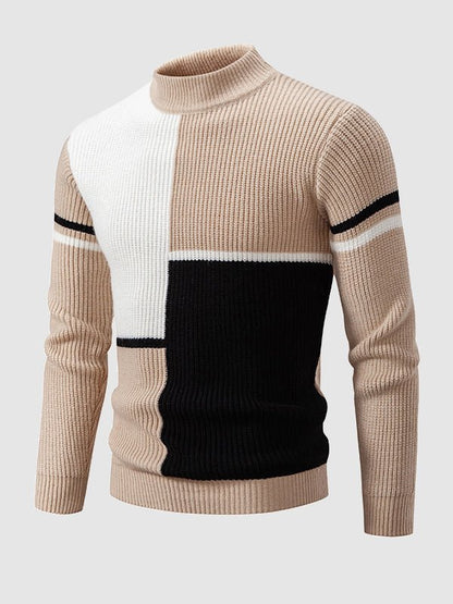 Virgile | Pull en Tricot Color Block pour Homme - Image 5