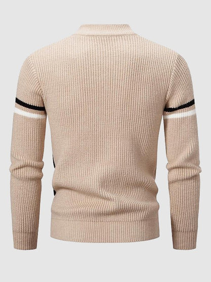 Virgile | Pull en Tricot Color Block pour Homme - Image 6