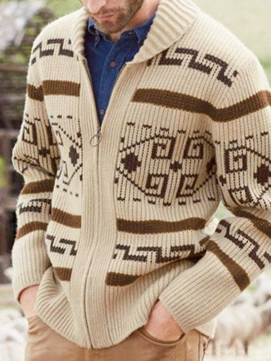 Rudy | Cardigan Homme Col Châle Entièrement Zippé - Image 2