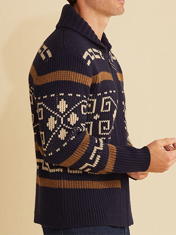Rudy | Cardigan Homme Col Châle Entièrement Zippé - Image 11
