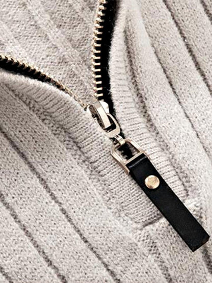 Ali | Pull à demi-zip côtelé pour homme - Image 5