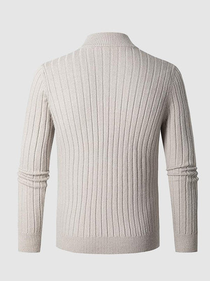 Ali | Pull à demi-zip côtelé pour homme - Image 3