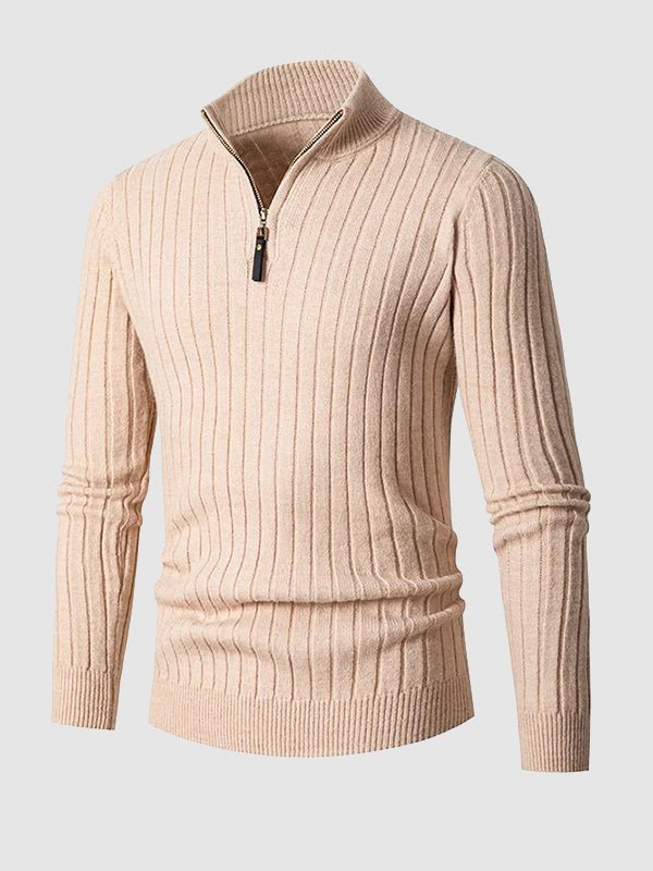 Ali | Pull à demi-zip côtelé pour homme - Image 8