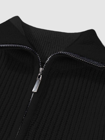 Aurel | Pull Homme Tricot Zippé Mi-longueur - Image 13