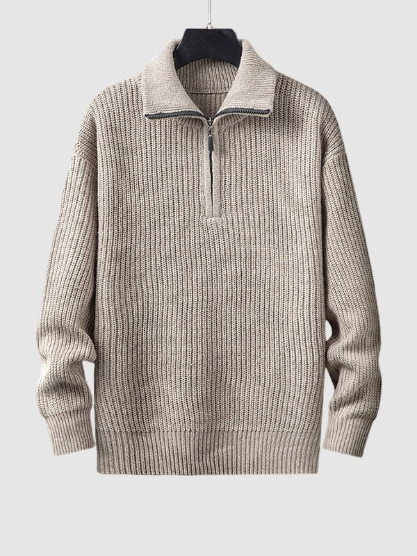 Aurel | Pull Homme Tricot Zippé Mi-longueur - Image 10