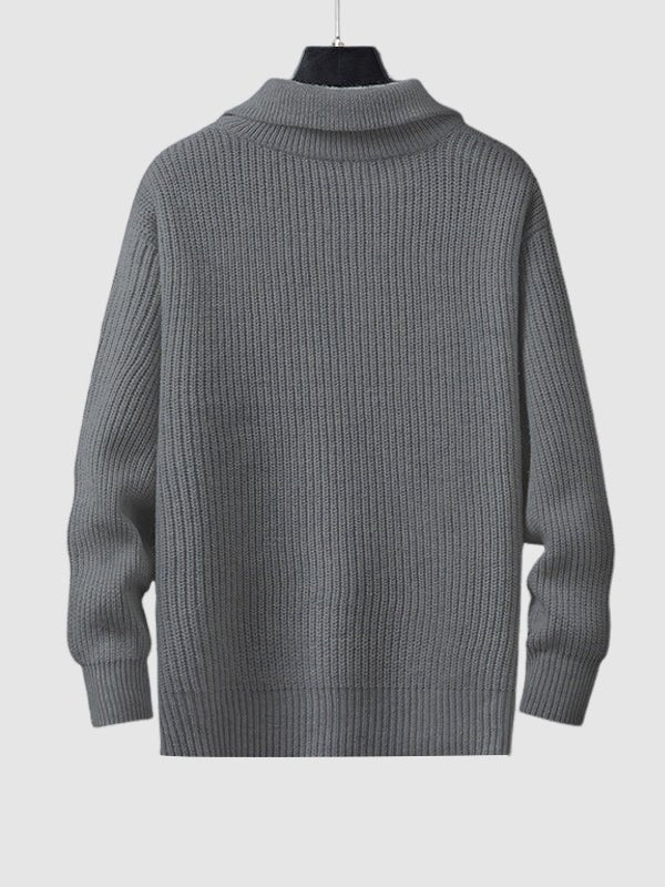 Aurel | Pull Homme Tricot Zippé Mi-longueur - Image 15