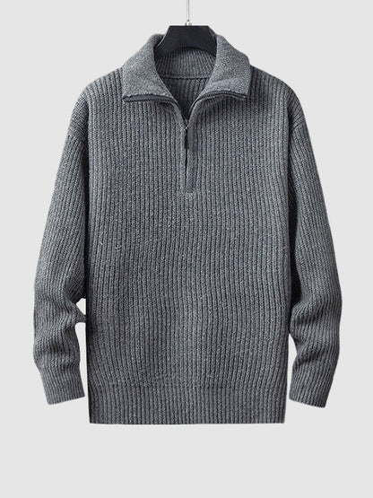 Aurel | Pull Homme Tricot Zippé Mi-longueur - Image 14