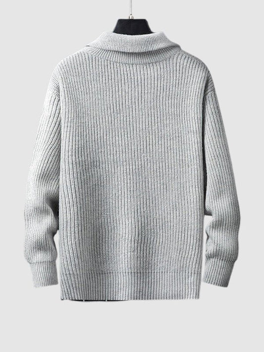 Aurel | Pull Homme Tricot Zippé Mi-longueur - Image 2