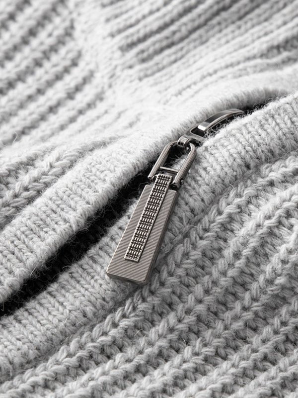 Aurel | Pull Homme Tricot Zippé Mi-longueur - Image 6