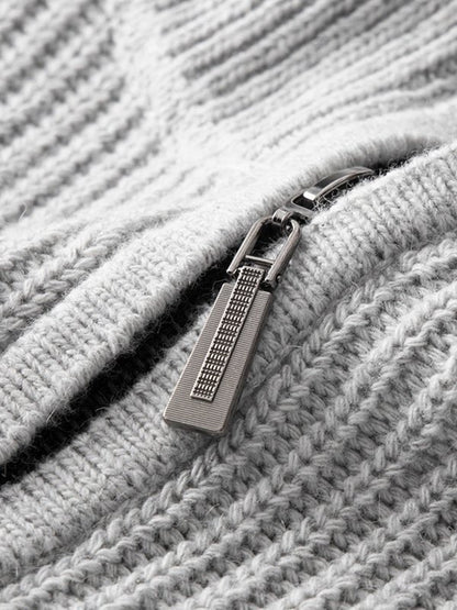 Aurel | Pull Homme Tricot Zippé Mi-longueur - Image 6