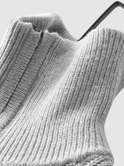 Aurel | Pull Homme Tricot Zippé Mi-longueur - Image 4