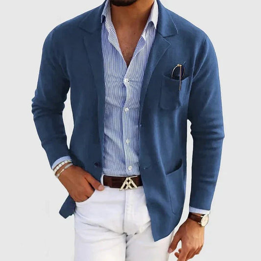 Rayan | Blazer Tricot Boutonné Homme - Image 1