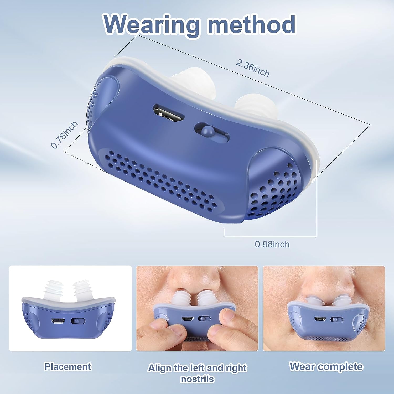 Micro CPAP Søvnapnø Enhed - Anti-Snorken