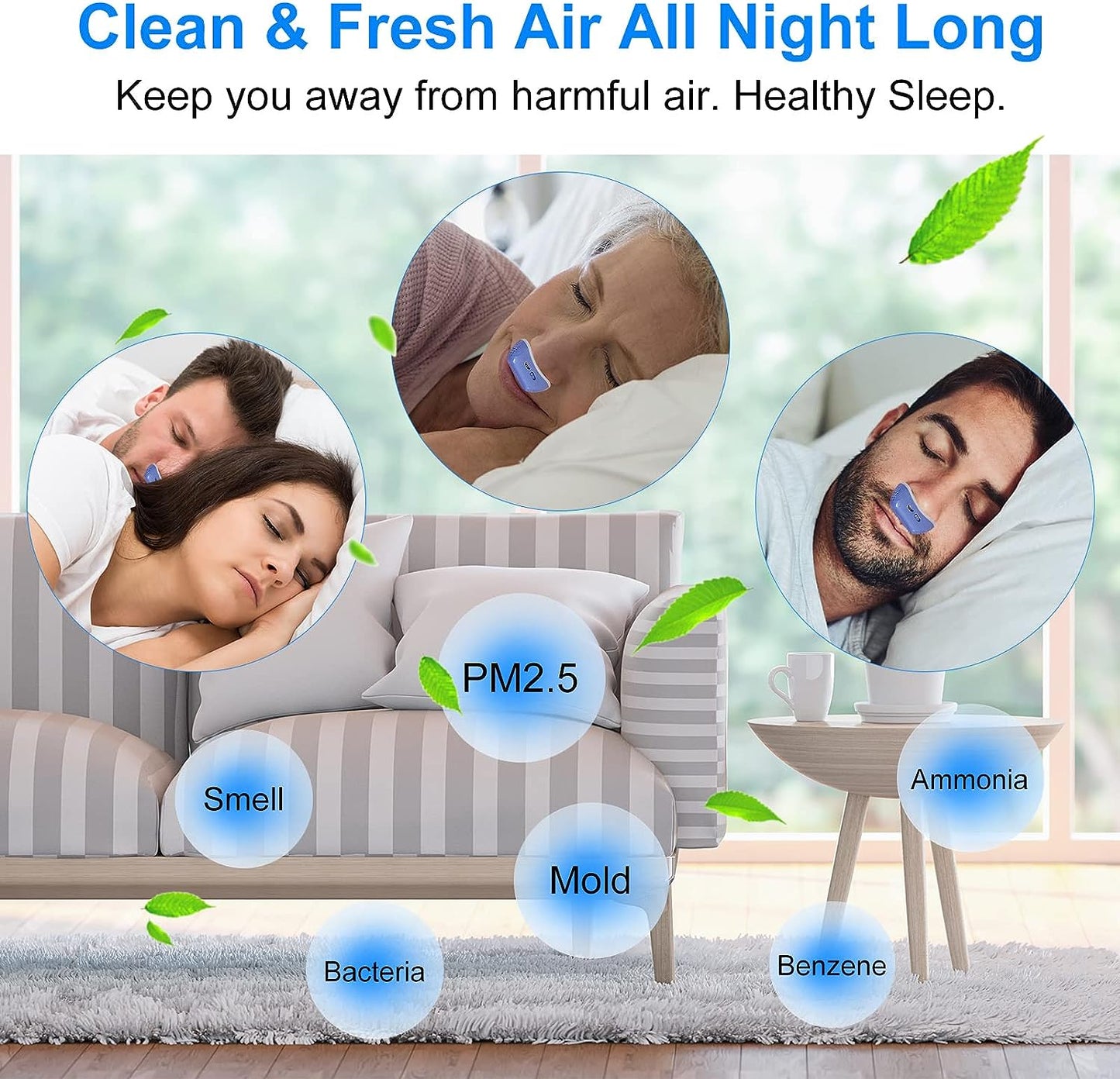 Micro CPAP Søvnapnø Enhed - Anti-Snorken