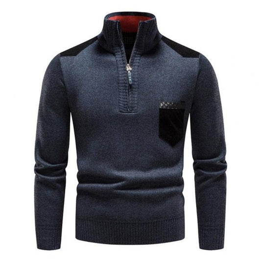 Lilian | Pull Homme Col Montant Demi-Zip - Image 1