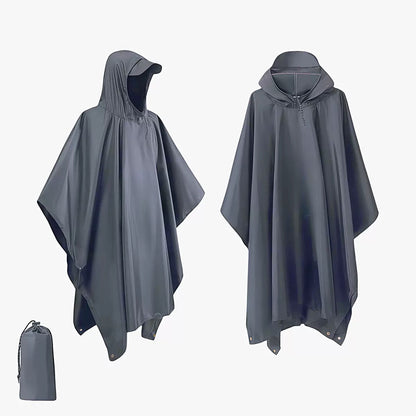 Militærstil Hætte Regn Poncho