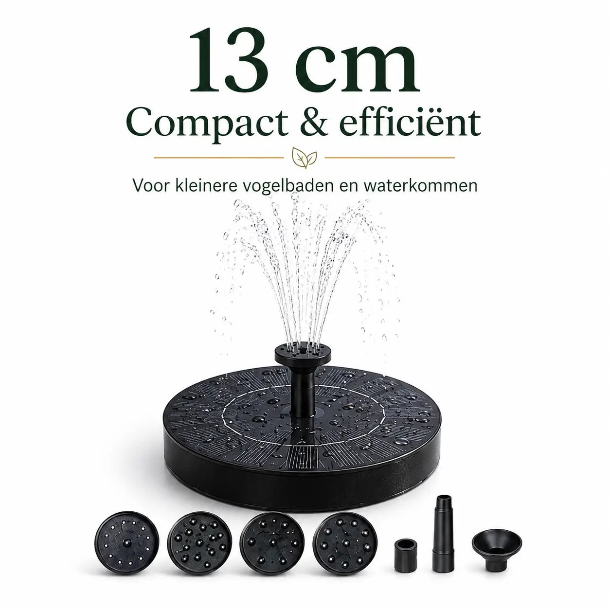 Miljøvenlig springvand til bassiner og damme med vores Solar Oasis™