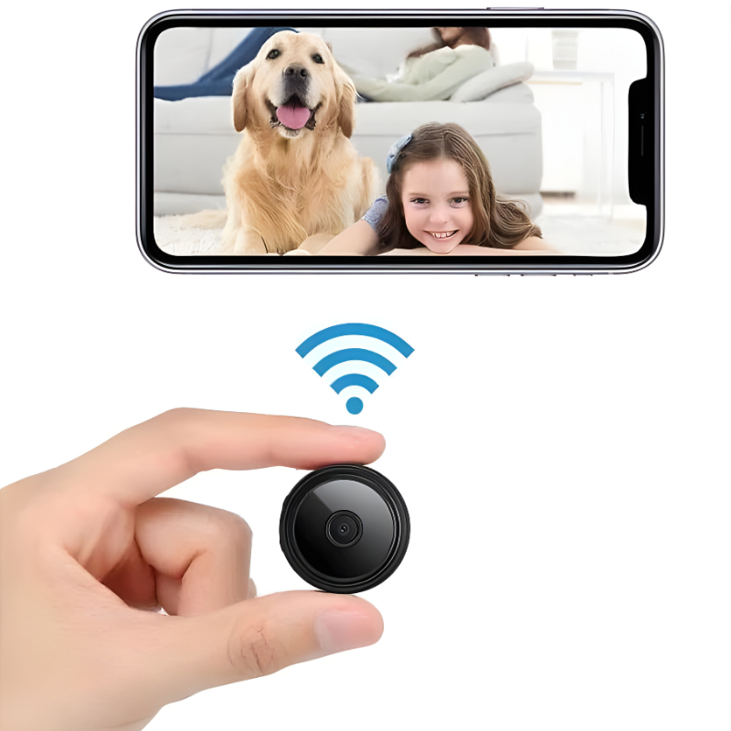 Mini Trådløs Magnetisk Sikkerhedskamera med Lyd/Video Live Feed