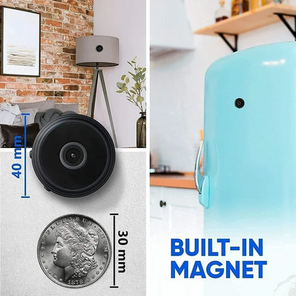Mini Trådløs Magnetisk Sikkerhedskamera med Lyd/Video Live Feed