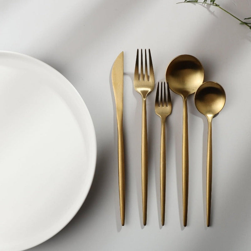 Minimalistisk Bestik – Høj Kvalitet Rustfrit Stål | Elegant Design