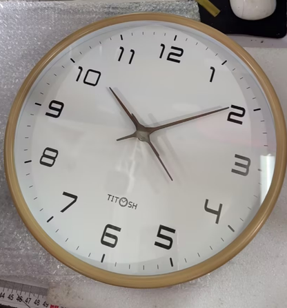 Minimalistisk Træ Vægur