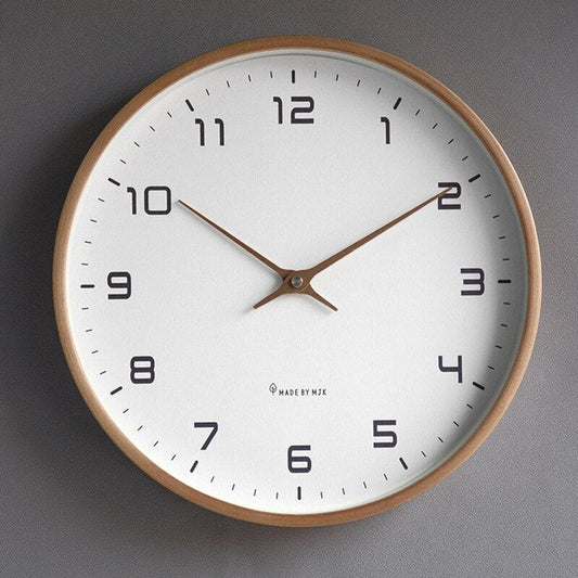 Minimalistisk Træ Vægur