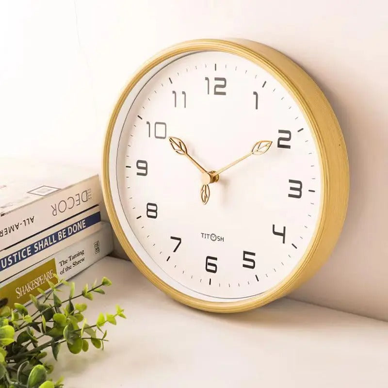 Minimalistisk Træ Vægur