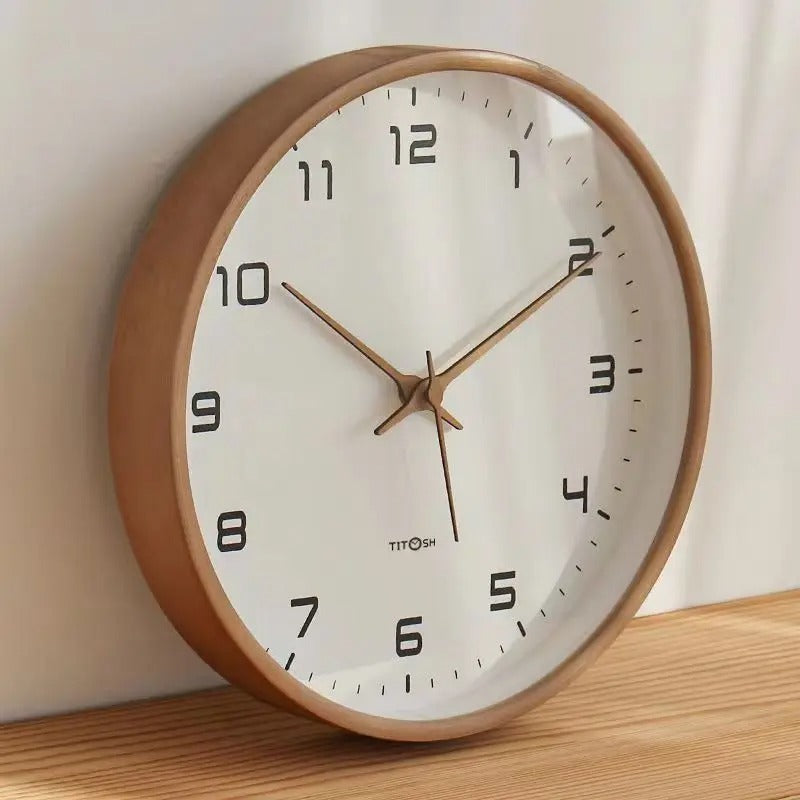 Minimalistisk Træ Vægur