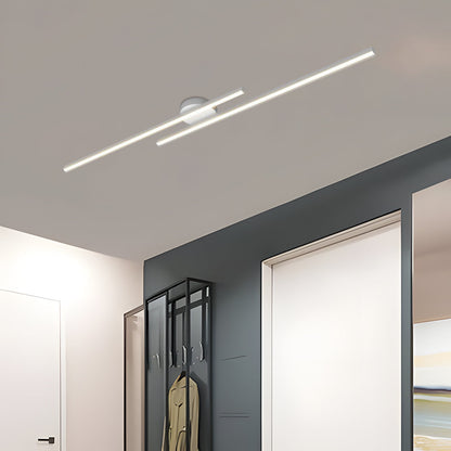Moderne Aluminium Semi Flush Mount LED Loftlampe