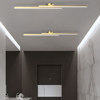 Moderne Aluminium Semi Flush Mount LED Loftlampe