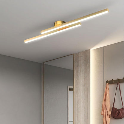 Moderne Aluminium Semi Flush Mount LED Loftlampe