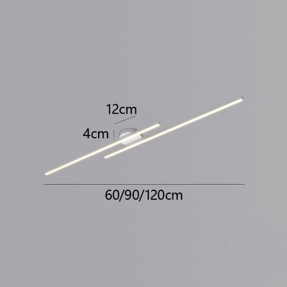 Moderne Aluminium Semi Flush Mount LED Loftlampe
