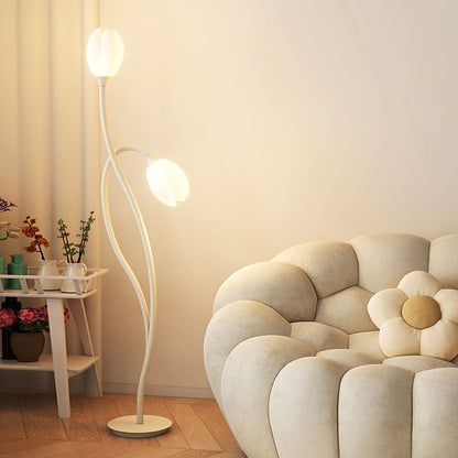 Moderne Blomster Gulvlampe med G9 Stik