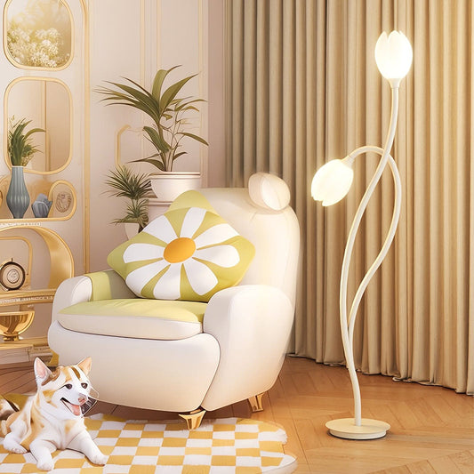 Moderne Blomster Gulvlampe med G9 Stik