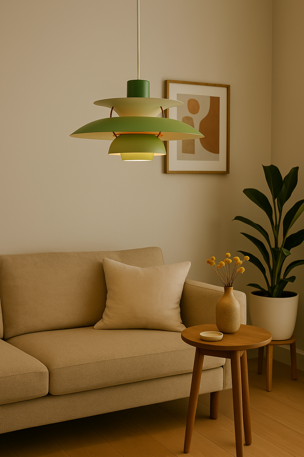 Moderne LED Loftlampe - Dæmpbar & Holdbar, Rund, Akrylglas