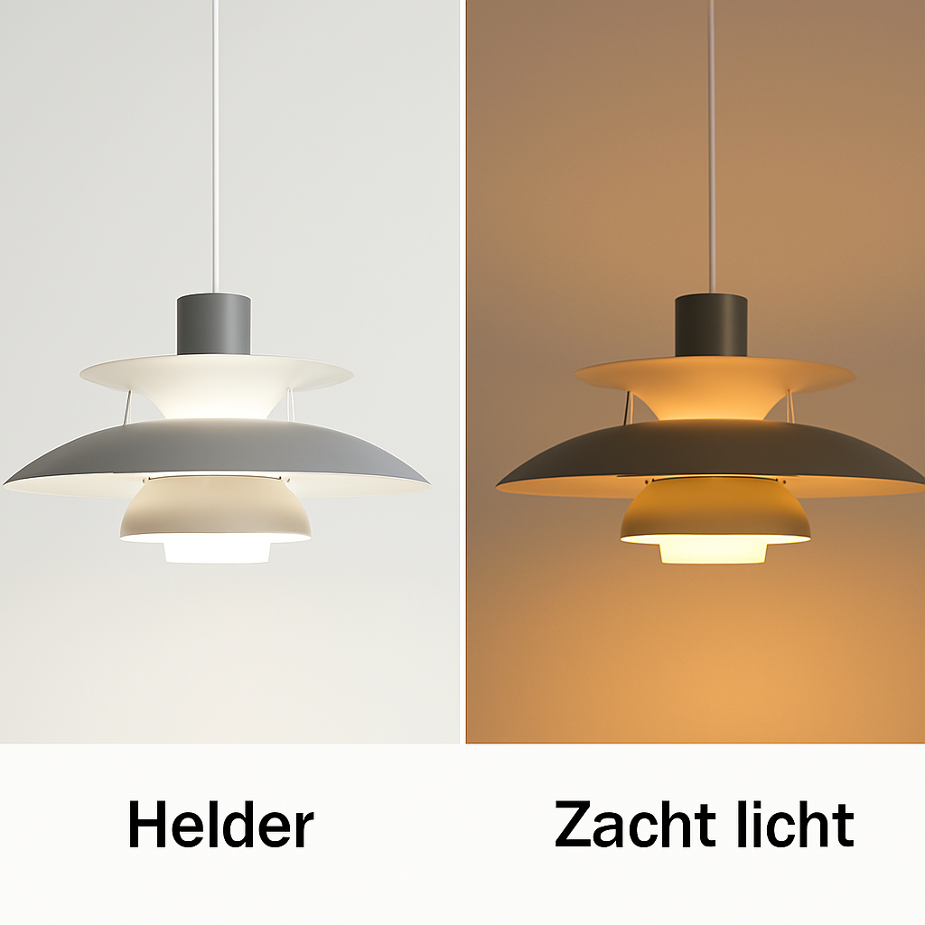 Moderne LED Loftlampe - Dæmpbar & Holdbar, Rund, Akrylglas