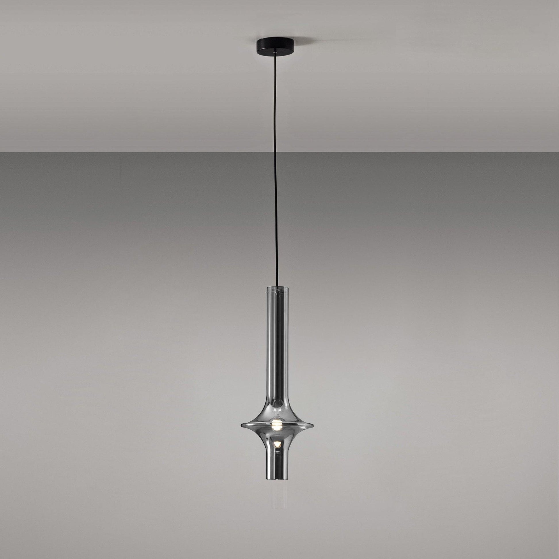 Moderne LED Pendellampe lavet af Glas og Jern – Justerbar Farvetemperatur, Ideel til Køkken og Spisestue