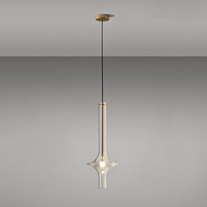 Moderne LED Pendellampe lavet af Glas og Jern – Justerbar Farvetemperatur, Ideel til Køkken og Spisestue