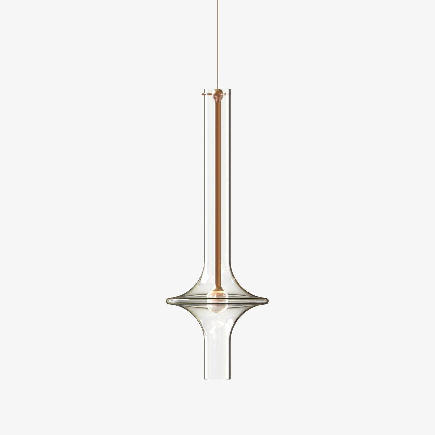 Moderne LED Pendellampe lavet af Glas og Jern – Justerbar Farvetemperatur, Ideel til Køkken og Spisestue