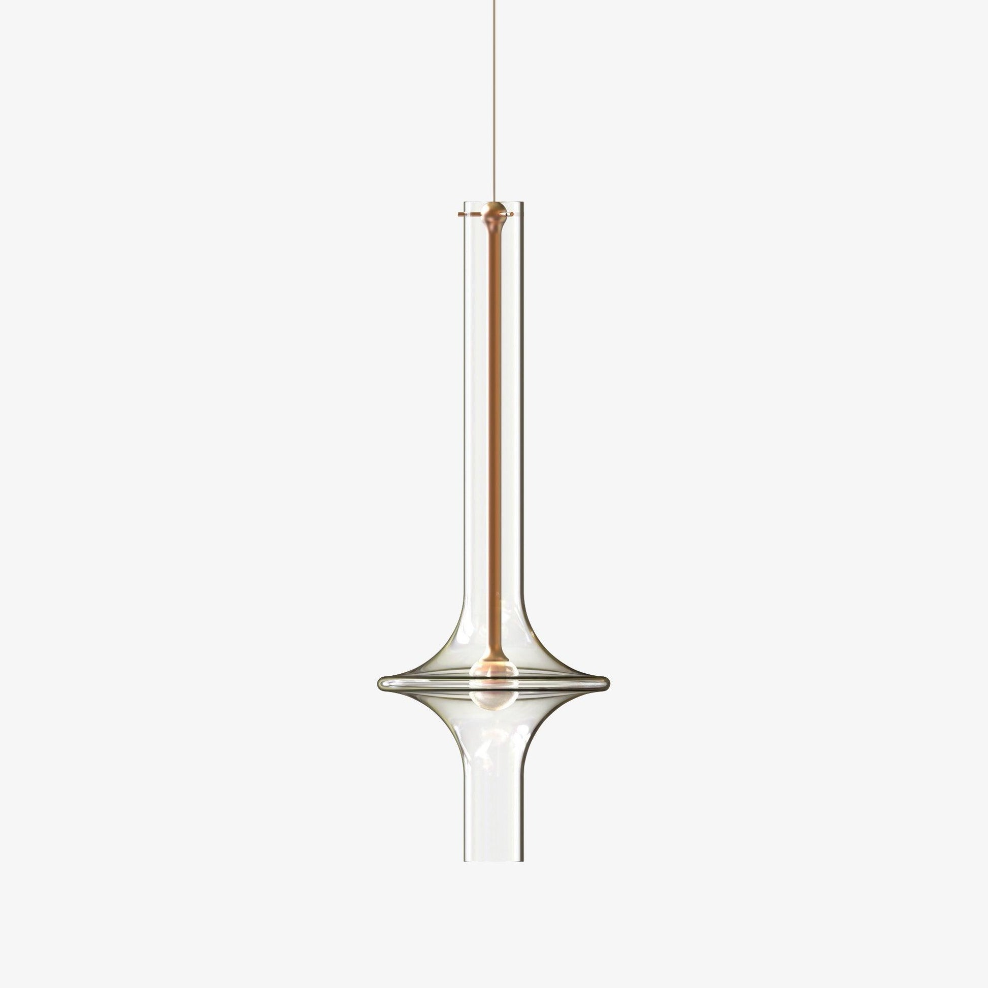 Moderne LED Pendellampe lavet af Glas og Jern – Justerbar Farvetemperatur, Ideel til Køkken og Spisestue