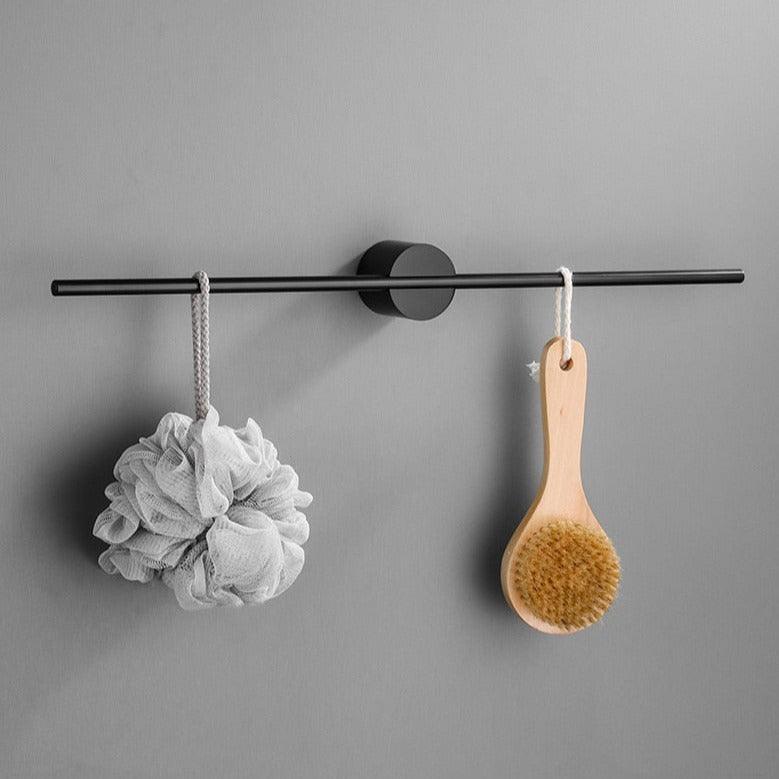 Moderne Metal Håndklædeholder Stativ med Justerbar Stang – Elegant Design til Badeværelset