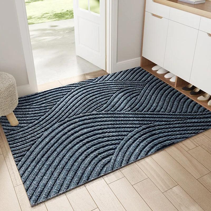 Moderne Nordisk Stil PVC Dørmåtte - Skridsikker og Snavsafvisende