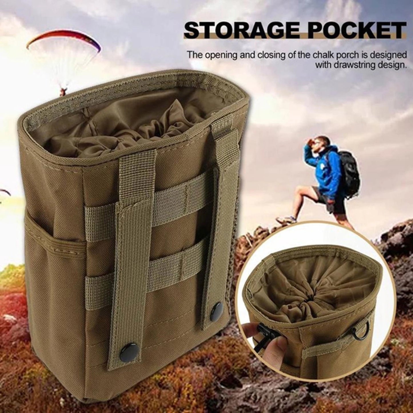 MOLLE Taktisk Dump Pouch til Udendørs Utility & Gear Opbevaring