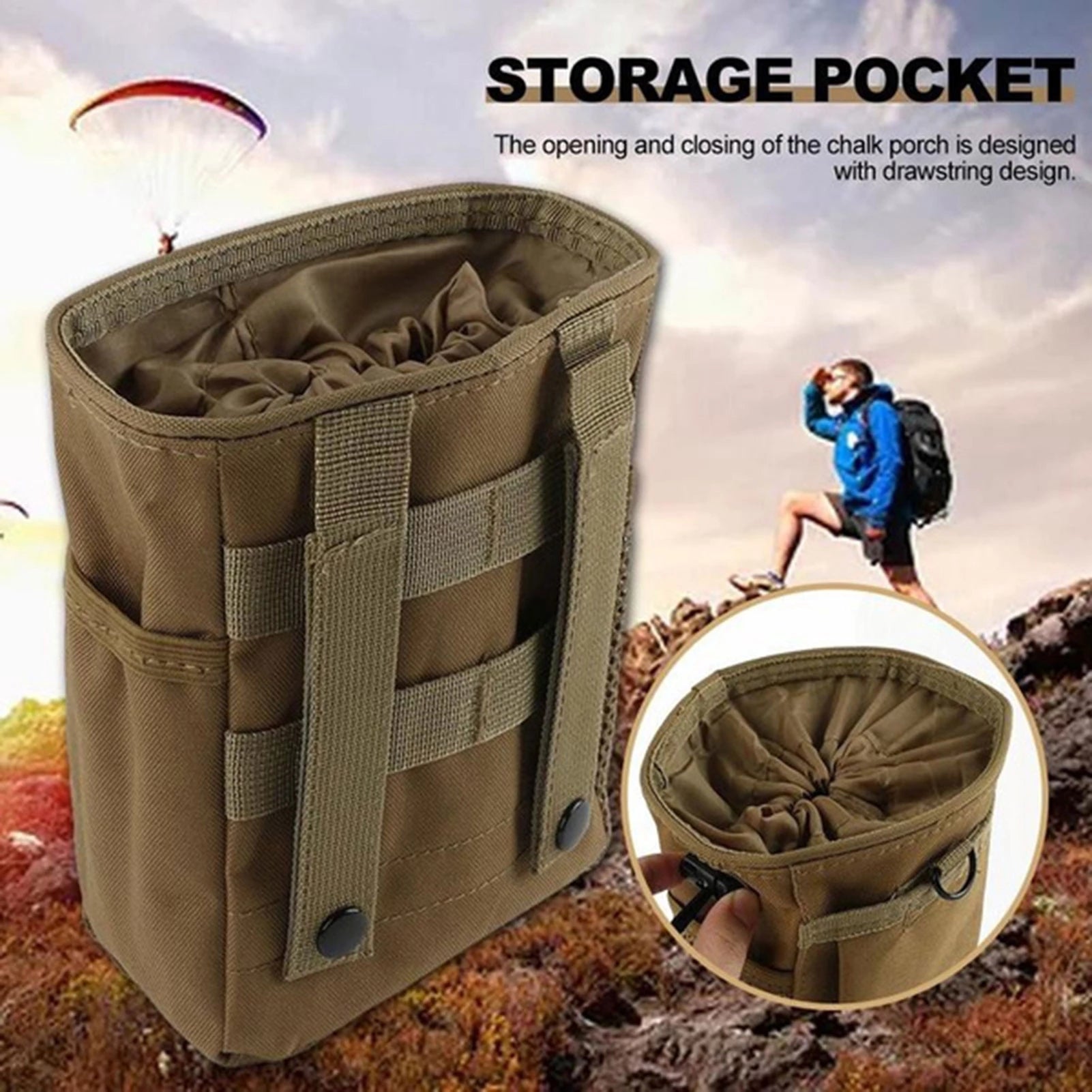 MOLLE Taktisk Dump Pouch til Udendørs Utility & Gear Opbevaring