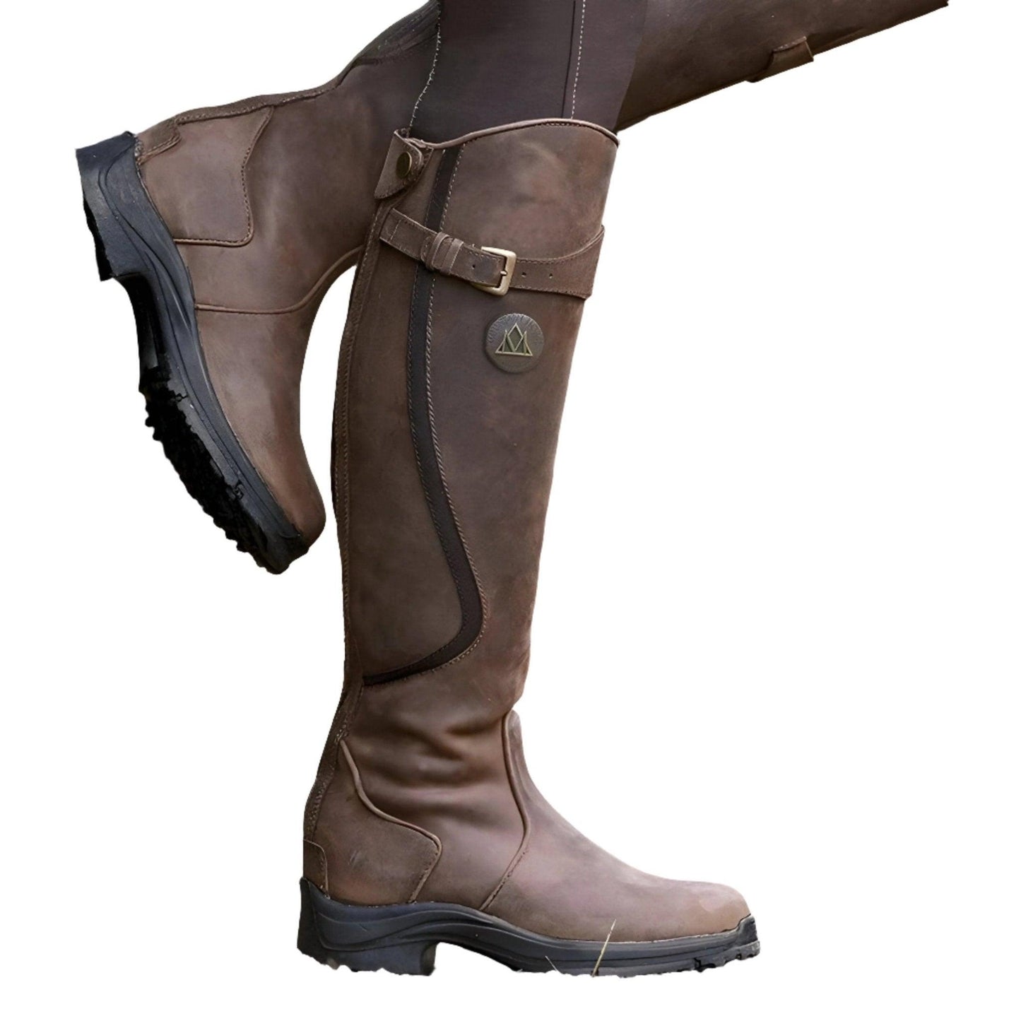 Hanna | Bottes cavalières en cuir montantes pour femmes - Image 1