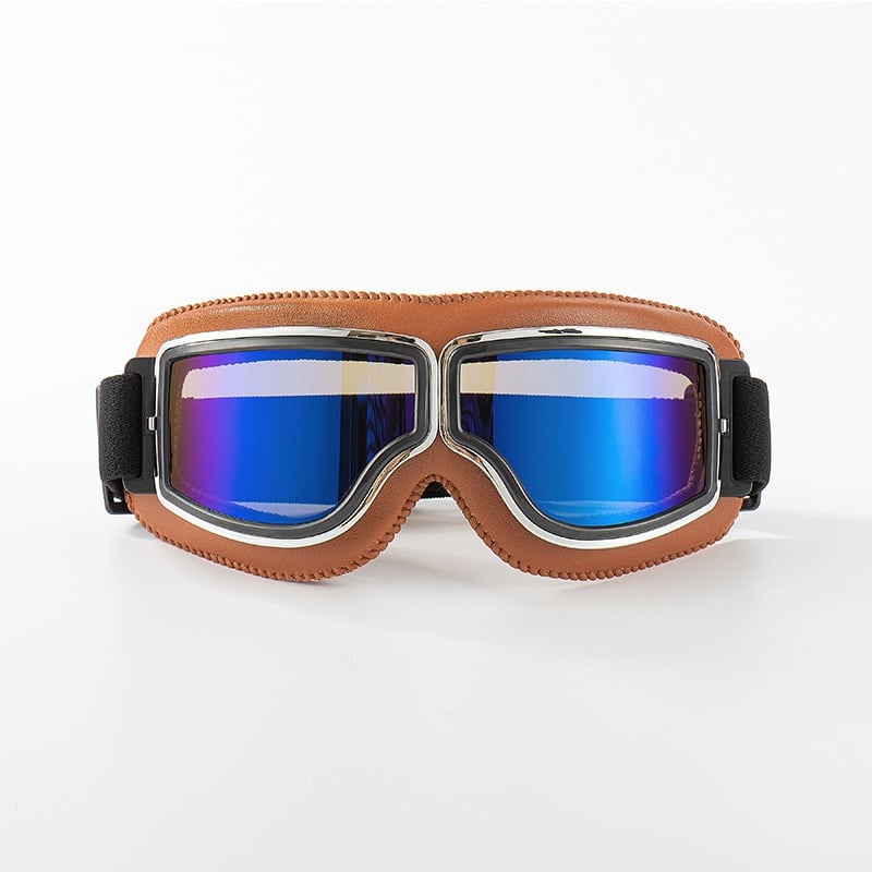 Motorcykelbriller | UV-beskyttelse | Stødresistente & Justerbare | RetroGoggles