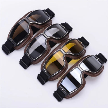 Motorcykelbriller | UV-beskyttelse | Stødresistente & Justerbare | RetroGoggles