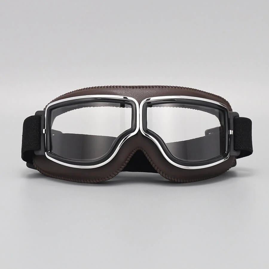 Motorcykelbriller | UV-beskyttelse | Stødresistente & Justerbare | RetroGoggles