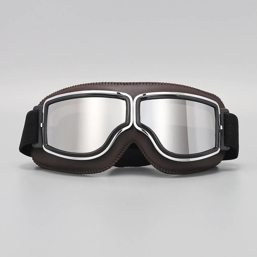 Motorcykelbriller | UV-beskyttelse | Stødresistente & Justerbare | RetroGoggles