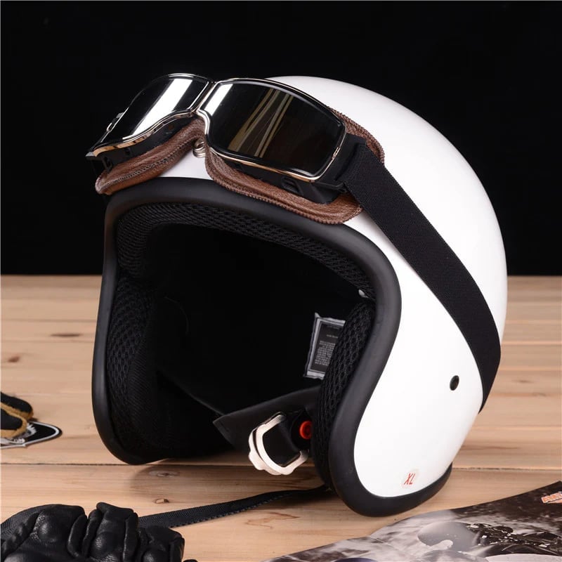 Motorcykelbriller | UV-beskyttelse | Stødresistente & Justerbare | RetroGoggles